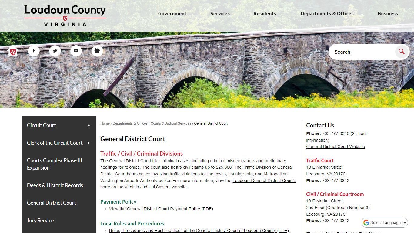 General District Court | Loudoun County, VA - Official Website